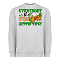 Heather Grey everybody in the pub gettin tipsy Heavyweight Sweatshirt - FaDigitalArtStudio