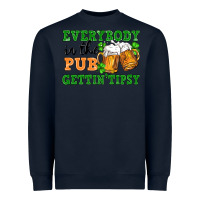 Navy everybody in the pub gettin tipsy Heavyweight Sweatshirt - FaDigitalArtStudio