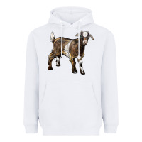 White Baby Tennessee Fainting Goat Heavyweight Hoodie - LillyAllenDesigns
