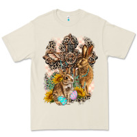 Bone Western Rabbit with Crosses Premium Tee - LillyAllenDesigns