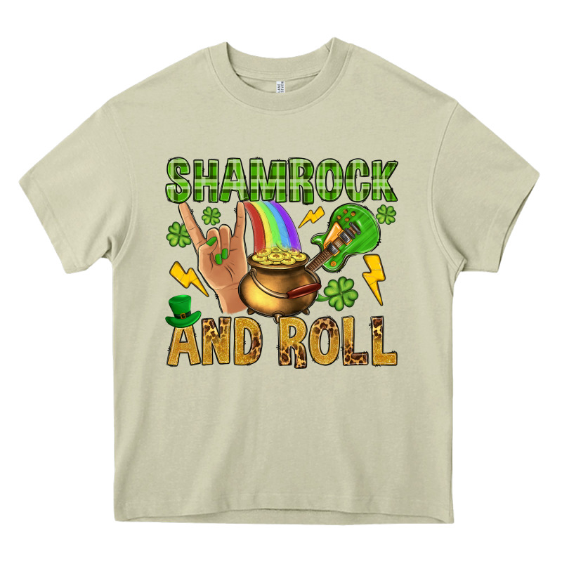 Shamrock And Roll Heavy Core Tee by BundleAndBundleShop | Teevron