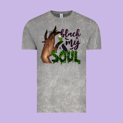 Black My Soul Vintage Tee Designed By Nancycooperartshop