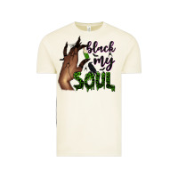 Vintage Arctic Black my soul Vintage Tee - NancyCooperArtShop