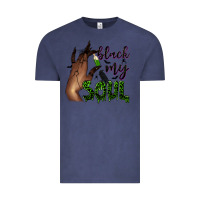 Vintage Denim Black my soul Vintage Tee - NancyCooperArtShop