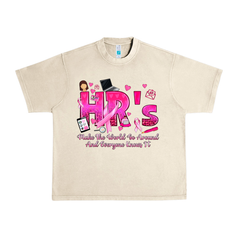 Breast Cancer Hr Human Resources Urban Heavy Tee by texasbilliewilder | Teevron