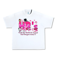 White breast cancer hr human resources Urban Heavy Tee - texasbilliewilder