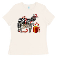 Bone Christmas Zebra Baby And Mama Ladies Tee - LillyAllenDesigns
