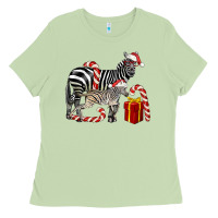 Matcha Christmas Zebra Baby And Mama Ladies Tee - LillyAllenDesigns