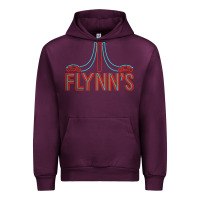 Mauve Wine flynns place   tron   1980s Urban Hoodie - lanVoArt