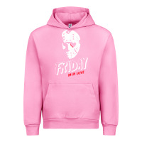 Fuchsia Pink friday the 13th friday i'm in love vintage style horror halloween t sh Urban Hoodie - lanVoArt
