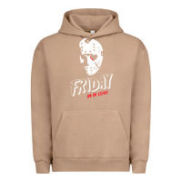 Pigment Burro friday the 13th friday i'm in love vintage style horror halloween t sh Urban Hoodie - lanVoArt