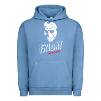 Pigment Pebble Blue friday the 13th friday i'm in love vintage style horror halloween t sh Urban Hoodie - lanVoArt