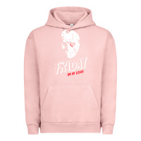 Pigment Salmon friday the 13th friday i'm in love vintage style horror halloween t sh Urban Hoodie - lanVoArt