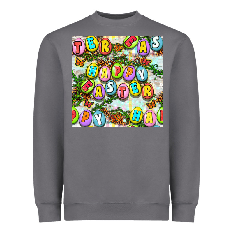 Happy Easter Seamless Pattern Heavyweight Sweatshirt by BundleAndBundleShop | Teevron