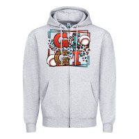 Heather Grey Baseball gigi leopard frame Zipper Hoodie - LillyAllenDesigns