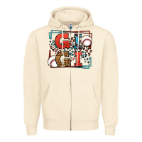 Sandshell Baseball gigi leopard frame Zipper Hoodie - LillyAllenDesigns