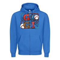 True Royal Baseball gigi leopard frame Zipper Hoodie - LillyAllenDesigns