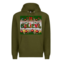 Army Green Christmas Believe Premium Hoodie - BundleAndBundleShop