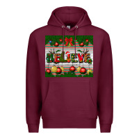 Burgundy Christmas Believe Premium Hoodie - BundleAndBundleShop