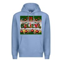 Colony Blue Christmas Believe Premium Hoodie - BundleAndBundleShop
