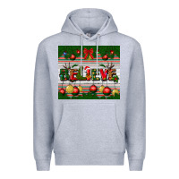 Heather Grey Christmas Believe Premium Hoodie - BundleAndBundleShop