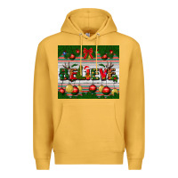 Mustard Christmas Believe Premium Hoodie - BundleAndBundleShop