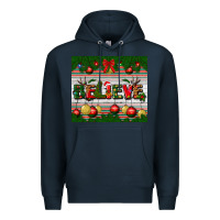 Navy Christmas Believe Premium Hoodie - BundleAndBundleShop