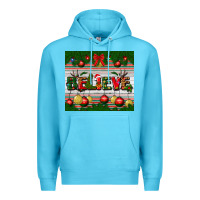 Ocean Blue Christmas Believe Premium Hoodie - BundleAndBundleShop