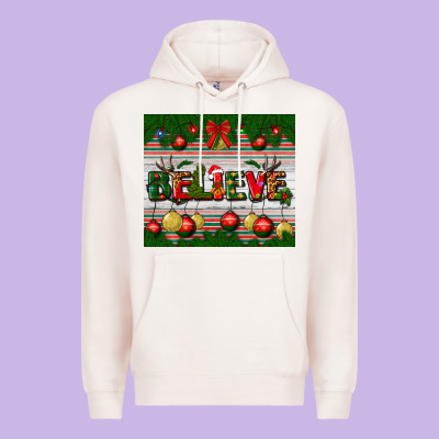 Christmas Believe Premium Hoodie Designed By Bundleandbundleshop