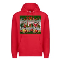 Red Christmas Believe Premium Hoodie - BundleAndBundleShop