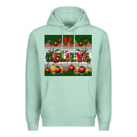 Seafoam Christmas Believe Premium Hoodie - BundleAndBundleShop
