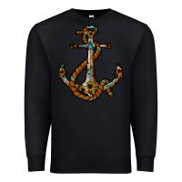 Black western anchor Premium Sweatshirt - RacoonDesign