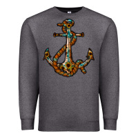 Charcoal Heather western anchor Premium Sweatshirt - RacoonDesign