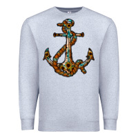 Heather Grey western anchor Premium Sweatshirt - RacoonDesign