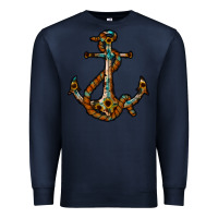 Navy western anchor Premium Sweatshirt - RacoonDesign