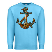 Ocean Blue western anchor Premium Sweatshirt - RacoonDesign