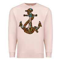 Pale Pink western anchor Premium Sweatshirt - RacoonDesign