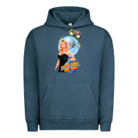 Pigment Midnight Navy not of this earth girls are easy mixup Urban Hoodie - lanVoArt