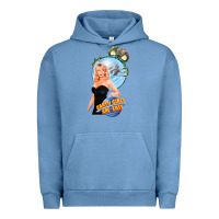 Pigment Pebble Blue not of this earth girls are easy mixup Urban Hoodie - lanVoArt