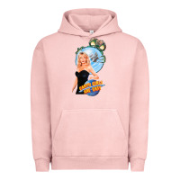 Pigment Salmon not of this earth girls are easy mixup Urban Hoodie - lanVoArt