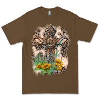 Cacao Western with Crosses Premium Tee - LillyAllenDesigns