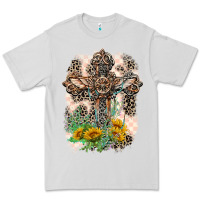 Dove Grey Western with Crosses Premium Tee - LillyAllenDesigns
