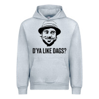 Heather Grey snatch   d'ya like dags. Urban Hoodie - lanVoArt