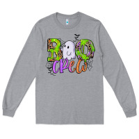 Heather Grey boo crew Long Sleeve Tee - CowGirlArtShop