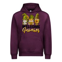 Mauve Wine welcome gnomies sunflowers Urban Hoodie - BarkalooDesign