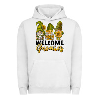 Pigment Lunar Rock welcome gnomies sunflowers Urban Hoodie - BarkalooDesign