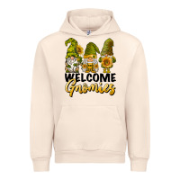 Sandshell welcome gnomies sunflowers Urban Hoodie - BarkalooDesign