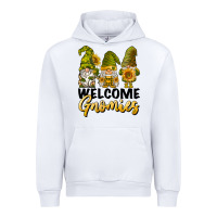 White welcome gnomies sunflowers Urban Hoodie - BarkalooDesign