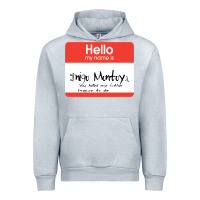 Heather Grey hello my name is inigo montoya [princess bride] Urban Hoodie - lanVoArt