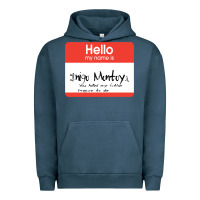 Pigment Midnight Navy hello my name is inigo montoya [princess bride] Urban Hoodie - lanVoArt
